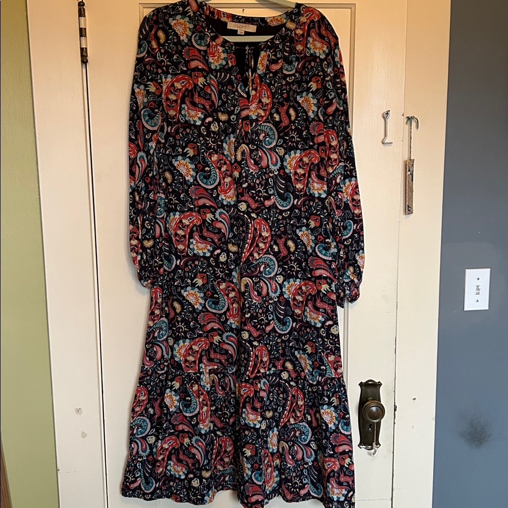 LOFT Peasant Dress - L